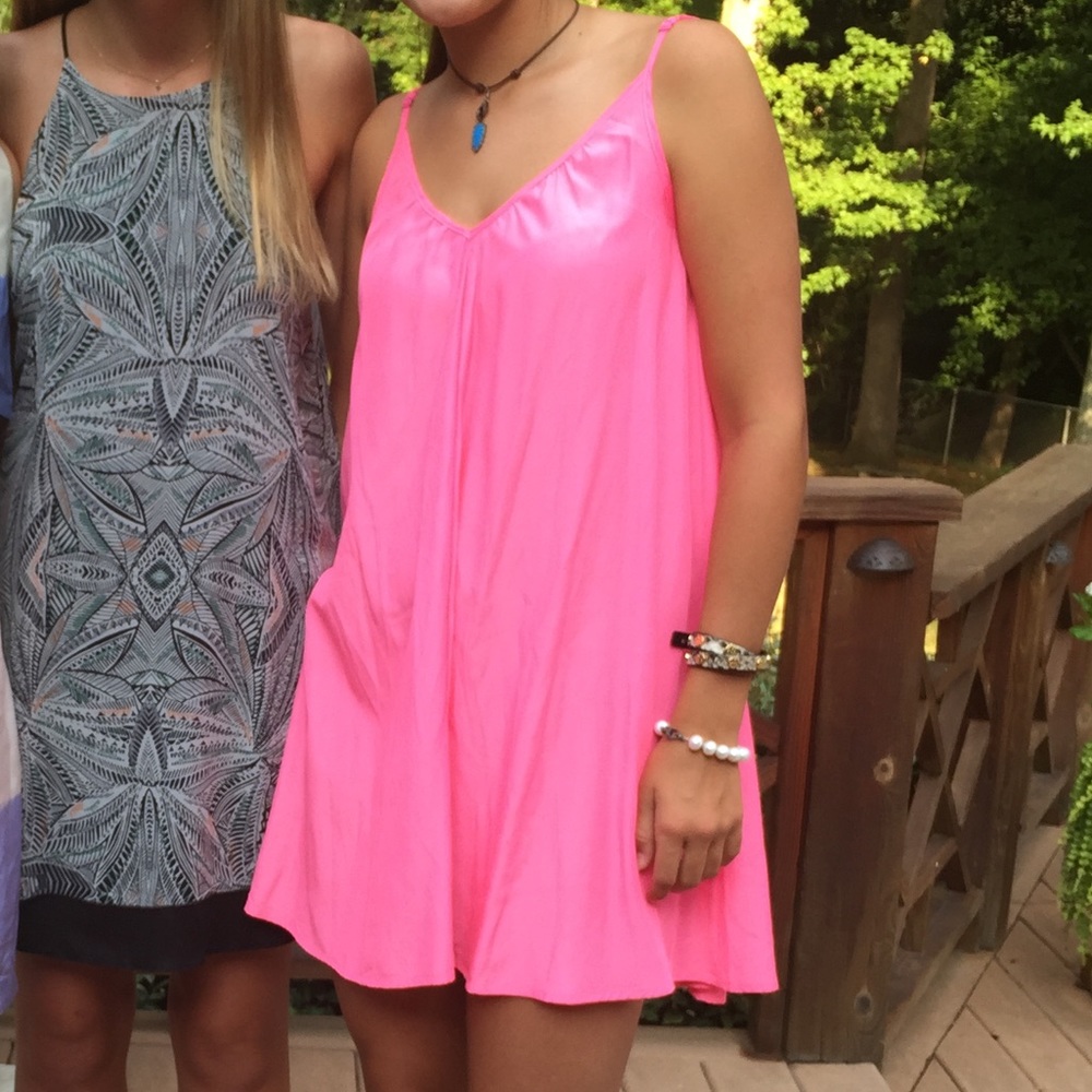 Pink Stitch flowy dress
